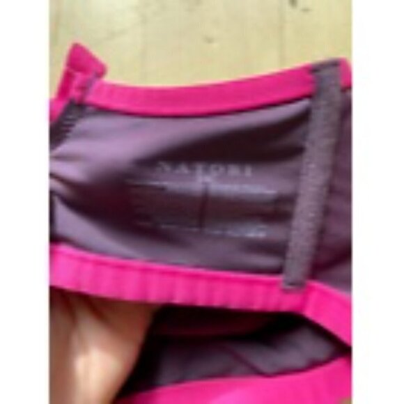 Natori "Yogi Convertible" sports bra BNWOT sumac/electric pink - Picture 7 of 7